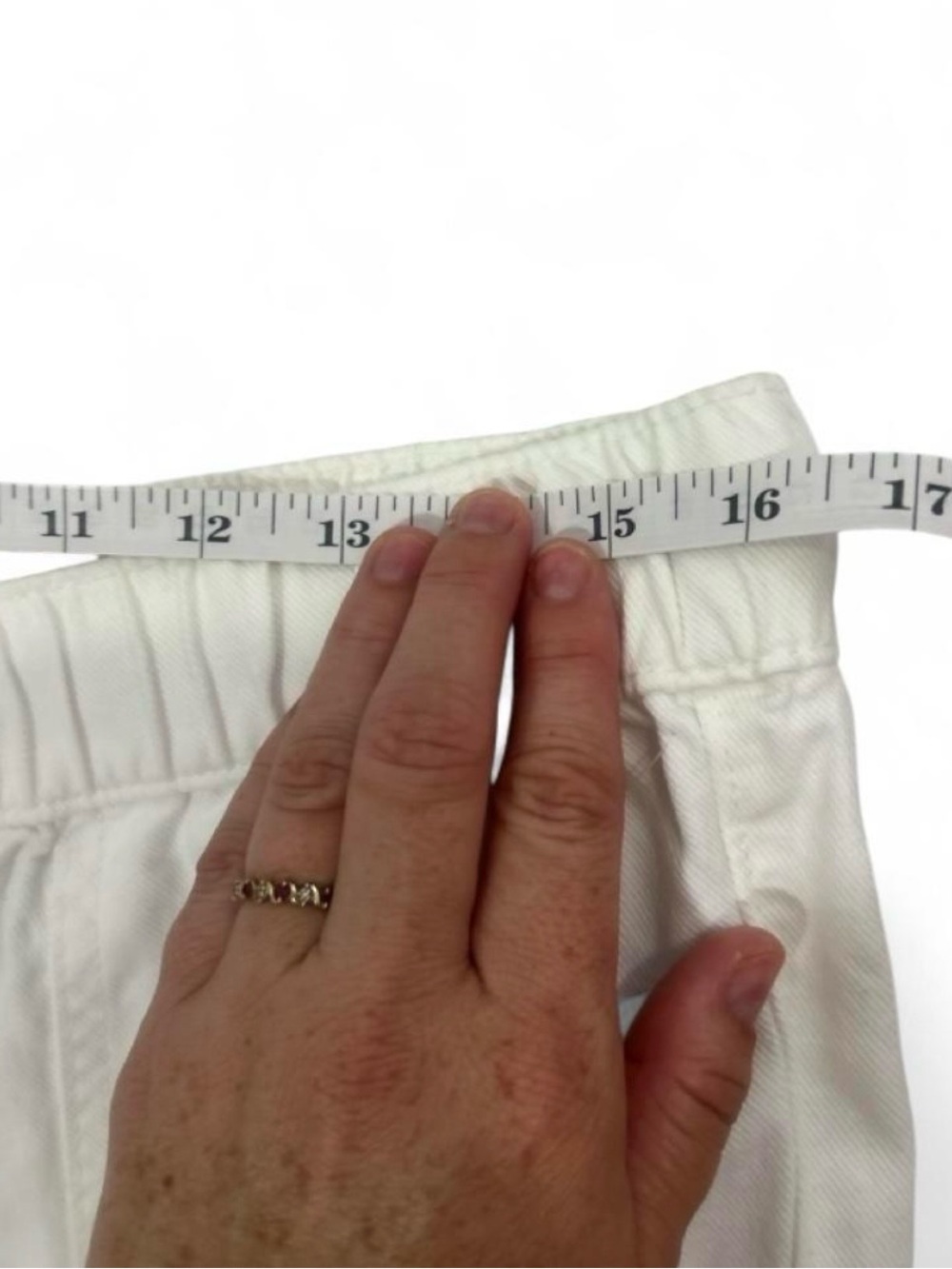 NWT White Gap High-waisted Wide Leg Pull-on
Cargo Denim Pants Drawstring Large - Picture 8 of 8